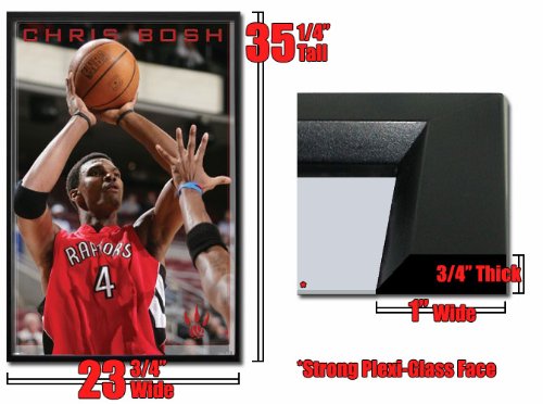Framed Toronto Raptors Chris Bosh Nba Poster Fr4018