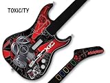 Protective skin fits the Wireless Kramer Guitar for the PS2, Guitar Hero 3 - TOXICITY RED
