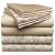 Two Sets of Pinzon Printed & Solid 400-Thread-Count Sateen Queen Sheets $25.58