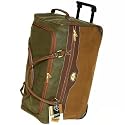 Compass Extra Large 30 Inch Wheeled Holdall Bag (Olive/Tan)