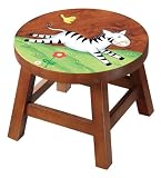 Wooden Stool - Zebra