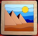 FULL SIZE A3 SCROLLSAW PUZZLE PATTERN 'PYRAMIDS'