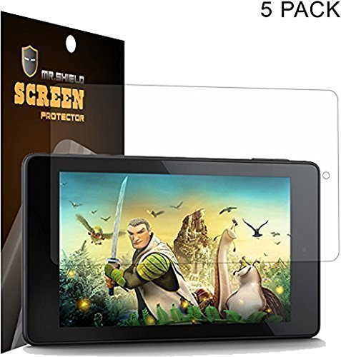 [5-PACK] Mr Shield For Amazon Fire HD 7 (2014 Version 4th Generation) Premium Clear Screen Protector with Lifetime Replacement Warranty