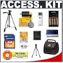 Accessory Kit for Canon Powershot Digital Cameras (S2 IS, S3 IS, S5 IS, SX100 IS) with Digital Camera Case + Transcend 1GB SecureDigital (SD) Card + (4) 2700mAh AA NiMH Batteries & 110/220V Rapid Charger + Compact Travel Tripod + High Speed USB 2.0 SecureDigital (SD) Card Reader