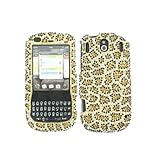 Leopard Gold Bling Rhinestone Faceplate Diamond Crystal Hard Skin Case Cover for Palm Pixi Plus