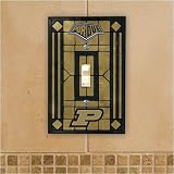 Purdue Boilermakers - NCAA Art Glass Single Switch Plate Cover