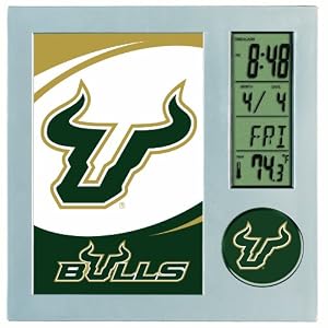 NCAA South Florida Bulls Digital Desk Clock