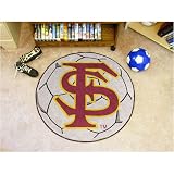 Florida State Seminoles NCAA Soccer Ball Round Floor Mat (29) FS Logo