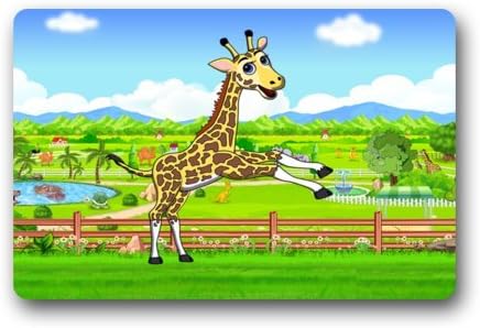 Discount 23.6"(L)x15.7"(W) 3/16" Giraffe Jump Doormats Door Mat