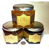 Honey 3 Jar Assortment - San Francisco Blend Wildflower, Sonoma Wine-Country Wildflower, Wild West Wildflower -16oz. Widemouth-Glass-Jar