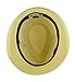 Hatter Mens Big Size Summer Straw Fedora Trilby Hat XL(60), XXL(62) Beige/Black