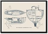 Framed Art Poster 20x30, The Windward-Accommodation Plans