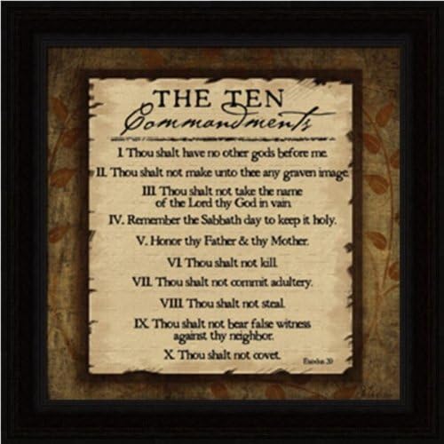 The Ten Commandments - Framed Art Print