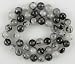 8mm black rutilated quartz round beads 16" strand