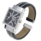 Geneva Platinum Colored Stitch Bangle Watch by Geneva