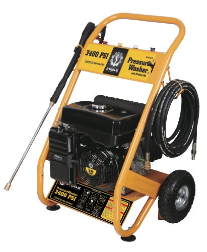 Steele Products SP-WG340 3,400 PSI 3.5 GPM Gas Powered Pressure Washer With 20-Foot Hose