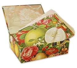 19th Century Chinese Still Life - Box of 10 Assorted textured cards and envelopes