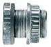 Bulkhead connector, PVC, 2 female NPT x 3-1/2 OD