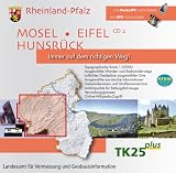 Rheinland-Pfalz, 1 CD-ROM Mosel, Eifel, Hunsrück. Für Windows 98/ME/NT 4.0/2000/XP/Vista. 1 : 25.000
