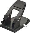 Officemate Heavy Duty 2-Hole Punch, Padded Handle, Black, 50-Sheet Capacity (90082)