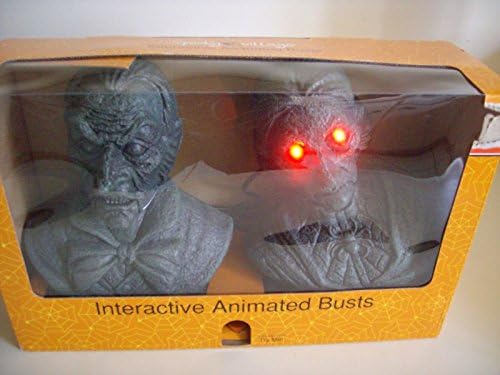 INTERACTIVE ANIMATED BUSTS. HALLOWEEN PROP.