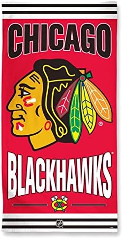 Chicago Blackhawks 30x60 Fiber Reactive Beach Towel NHL Authentic NWT