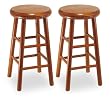 Set of 2 Swivel Seat 24" Stool in Cherry Finish By Winsome Wood