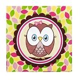 Look Whoo's 1 - Pink Lunch Napkins (16 count)