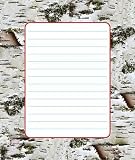 NOTE PADS BIRCH BARK