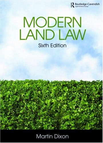 Buy Modern Land Law online at Discounted New and Used prices. Delivered to your door with Off-The-Bookshelf.