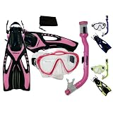 PROMATE Junior Snorkeling Scuba Dive PURGE Mask DRY Snorkel Fins Gear Set for kids PROMATE Junior Snorkeling Scuba Dive PURGE Mask DRY Snorkel Fins Gear Set for kids