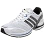 adidas Men's adiZero Tempo M Running Shoe,White/Black/Signal Blue,8.5 M