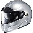 HJC Metallic Men's IS-MAX BTSN Bluetooth Winter Sport Snowmobile Helmet w/ Free B&F Heart Sticker Bundle - CR Silver