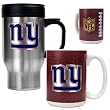 New York Giants 16oz Travel Mug & 15oz Gameball Ceramic Mug Set - Primary logo NFL Football