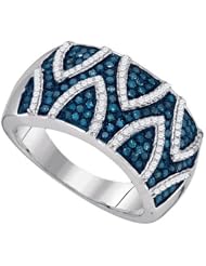 0.65CTW BLUE DIAMOND FASHION RING