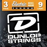 guitar strings Dunlop Nickel Plated Steel Electric Guitar Strings Light 3 Pack Electronics guitar strings