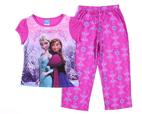 Disney Frozen Big Girls' Anna and Elsa Back to Back Pajama Set