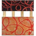 3D Textured Contemporary Wall Decor - Orange/ Brown