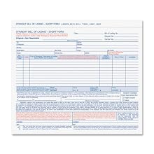 TOPS 4-Part Carbonless Bill of Lading Forms, 8.5 x 7.63 Inches, Simplified Format, Hazmat, 50 Sheets, White, (3843)