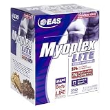 EAS Myoplex Lite Meal Replacement Powder, Strawberry Cream, 1.9-Ounce Packets in 20-Count Box