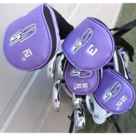 2009 Ladies Left Handed S5 Complete Golf Club Set with Bag Square Drivers, Hybrids, Putter Womens LH $750 Retail
