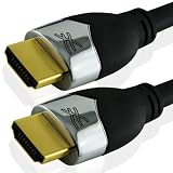 Cablesson Prime High Speed 3m HDMI TO HDMI CABLE with Ethernet (1.4a Version, 15.2Gbps) Supports 1.4 1.3 1.3b 1.3c 1080P 2160p FULL HD for LCD PLASMA & LED Sony PS3 XBOX 360 PC SKYHD Virgin Box Nintendo Wii U AND ALSO SUPPORTS 3D TVSby Cablesson