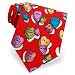 Little Candy Hearts Extra long tie by Wild Ties - Red Microfiber