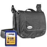 Produkt-Bild: KIT Mantona SportsBag f&uuml;r Bridge und Micro SLR + (NEUESTE Generation, ready USB 3.0) Mustang (Le Mans) Flash SDHC 8GB CLASS 10