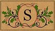 Monogram Holiday Coir Mat - S Monogram Holiday Coir Mat - S