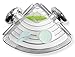 BINO SMARTSUCTION Chrome Shower Caddy, Corner Basket