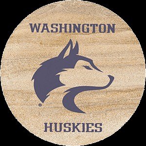Four University of Washington Thirstystone Coasters- Style TSUWA by