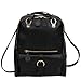 Tinksky® New Arrival Dual Use Korean Fashion Trends Leather Backpack One Shoulder Bag 17 Colors Optional (Black)