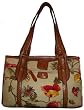 Women's Etienne Aigner Purse Handbag Tucson Fabric Collection Garden Floral