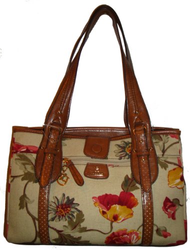 Women’s Etienne Aigner Purse Handbag Tucson Fabric Collection Garden Floral